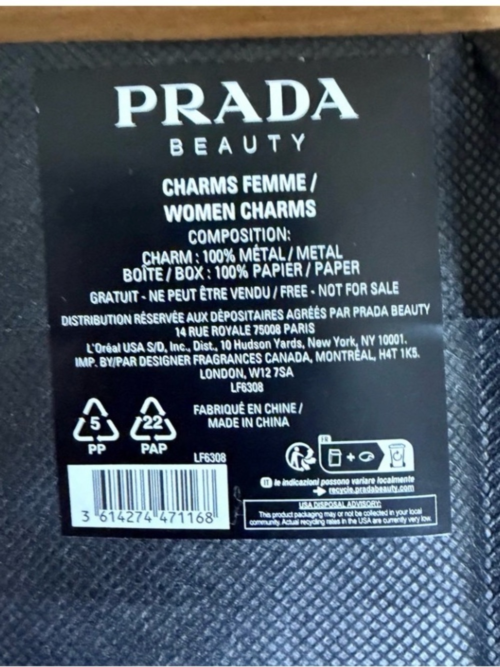 3 Prada Beauty Charms. NWT - Picture 6 of 8
